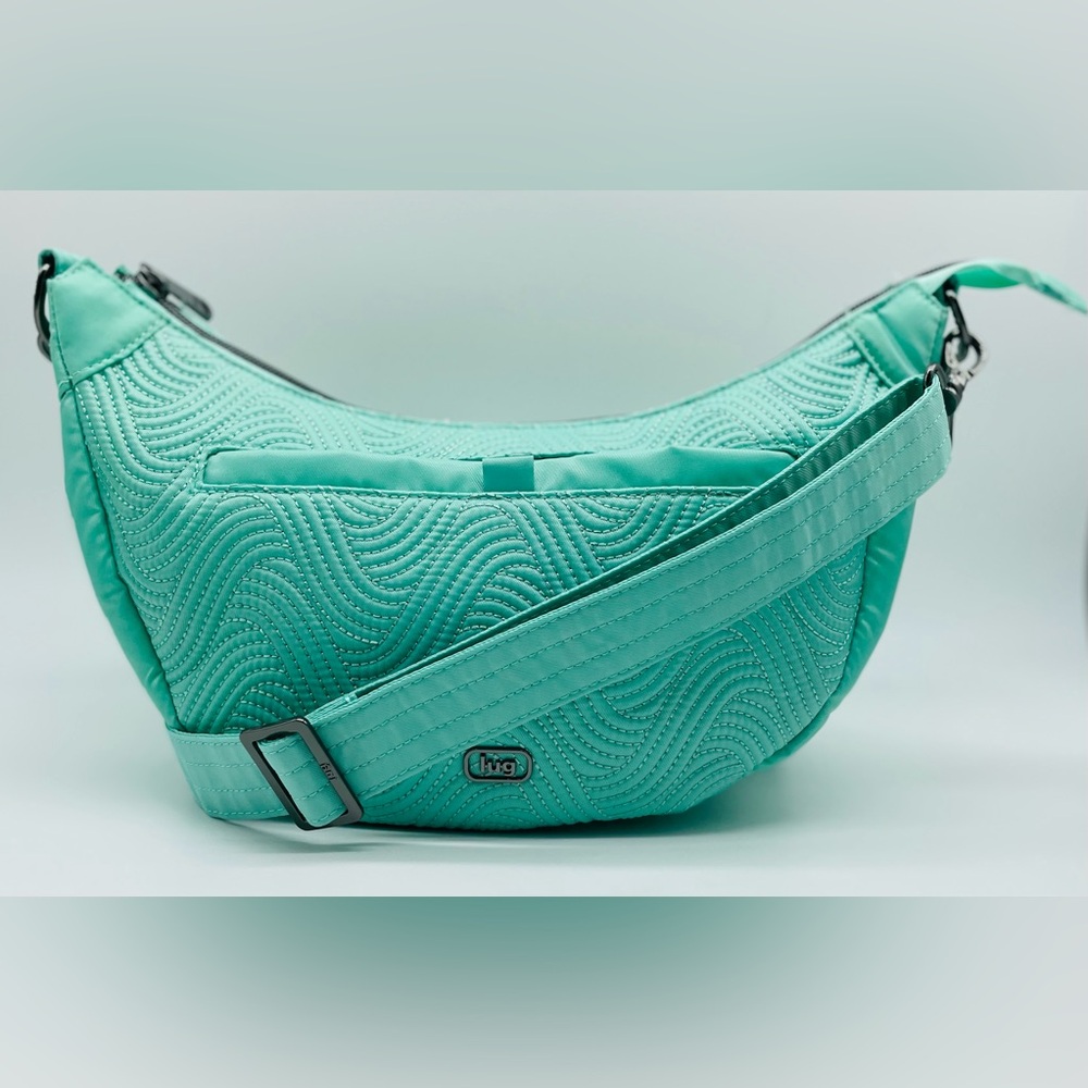 Lug Swish Quilted Crossbody Bag in Aqua